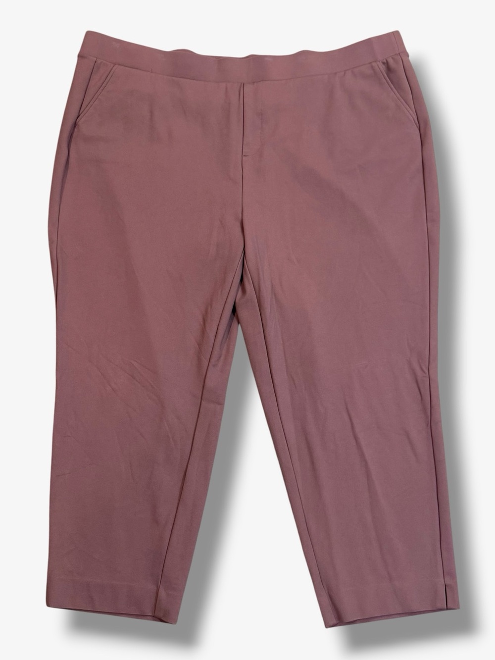 Torrid Studio Mauve Pull On Relaxed Taper Pants 5T Plus Size 5X Tall Ponte Knit